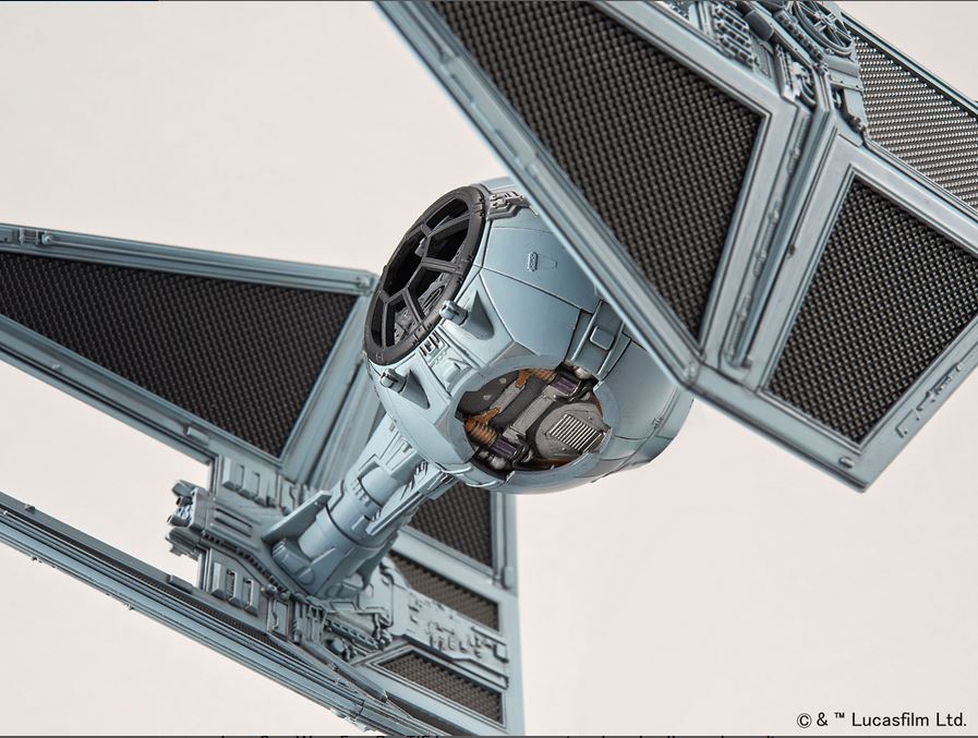 1:72-BANDAI TIE Interceptor, Star Wars