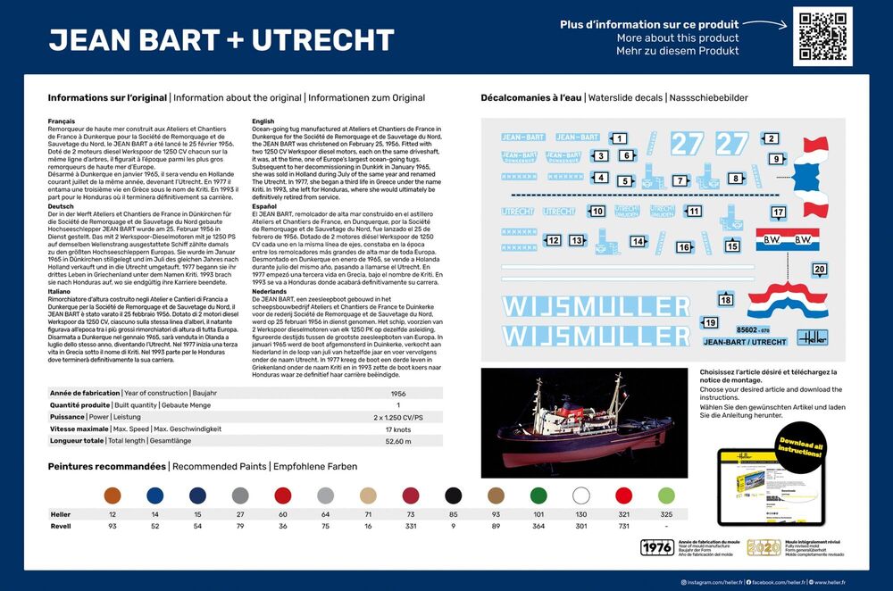 1:200-STARTER KIT JEAN BART + UTRECHT