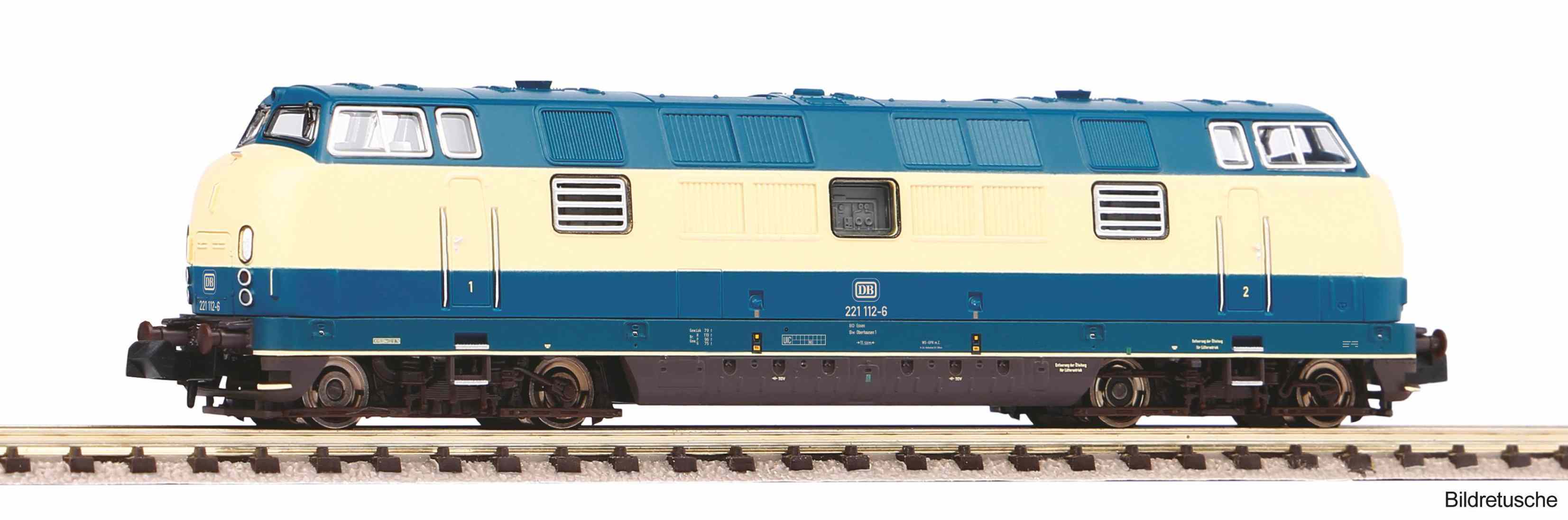 N-Diesellok BR 221 blau beige DB, Ep.IV