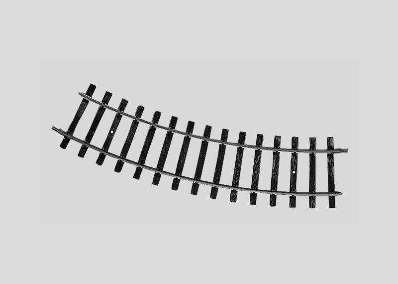 Gebogenes Gleis, R=600 mm  30°
