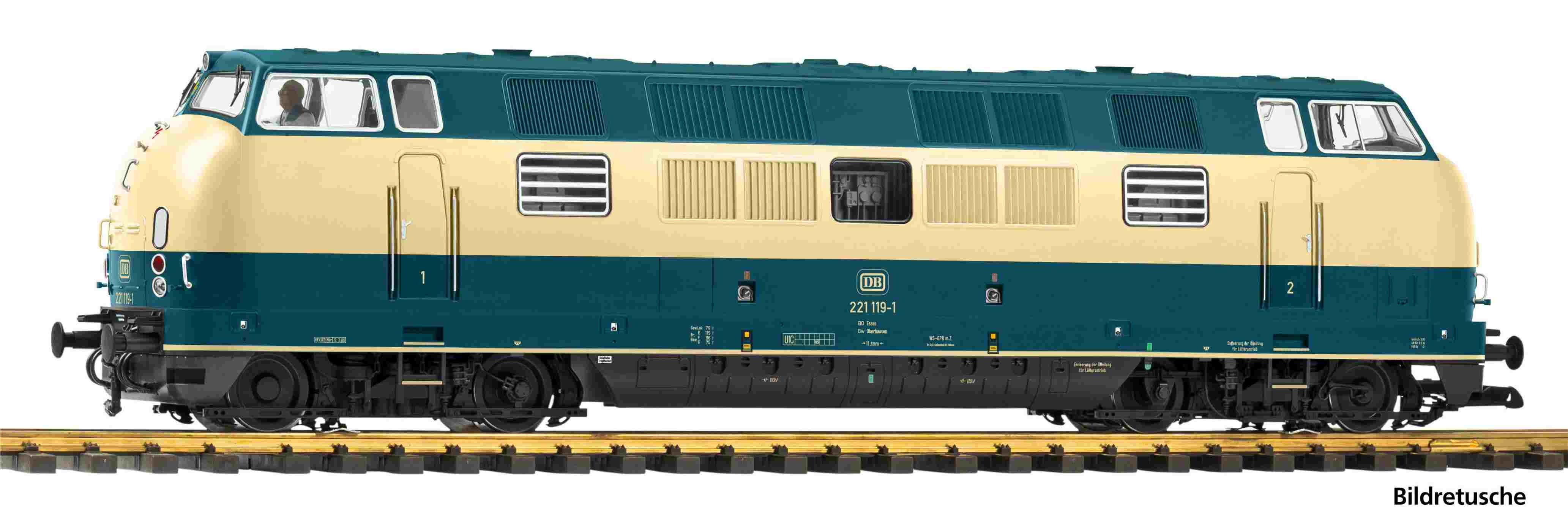 G-Diesellok BR 221 blau beige DB, Ep.IV
