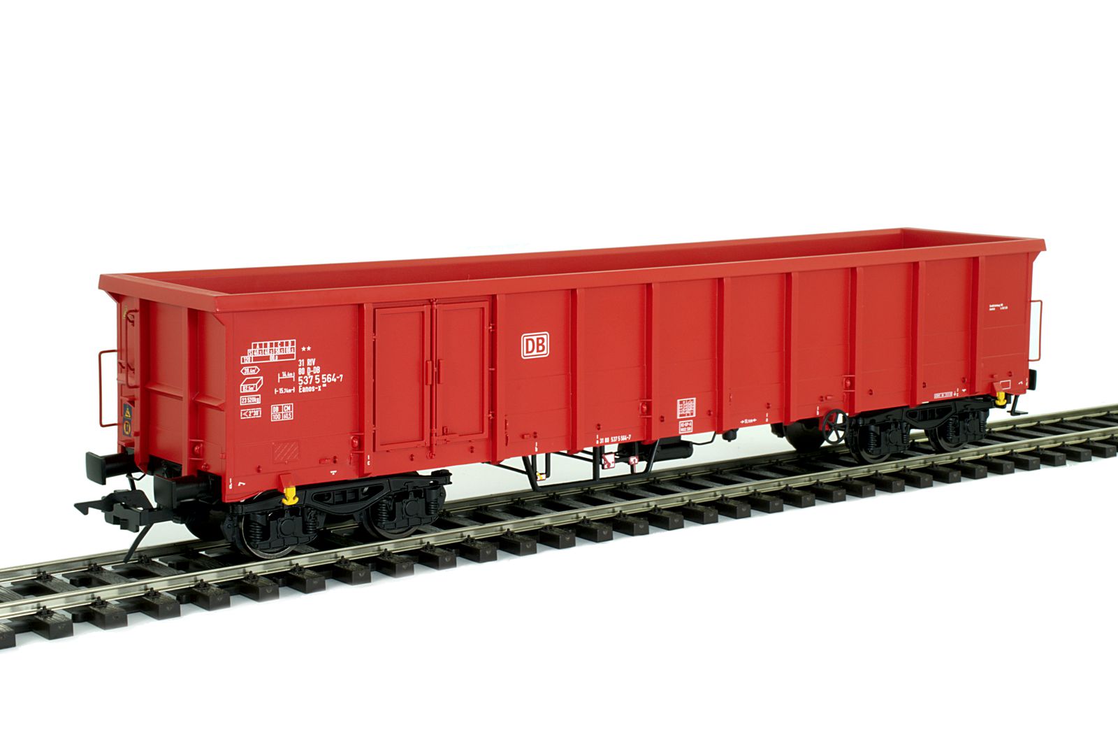 0-Hochbordwagen Eanos, DB, rot