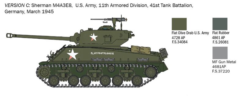 1:56 Sherman M4A3E8 Fury