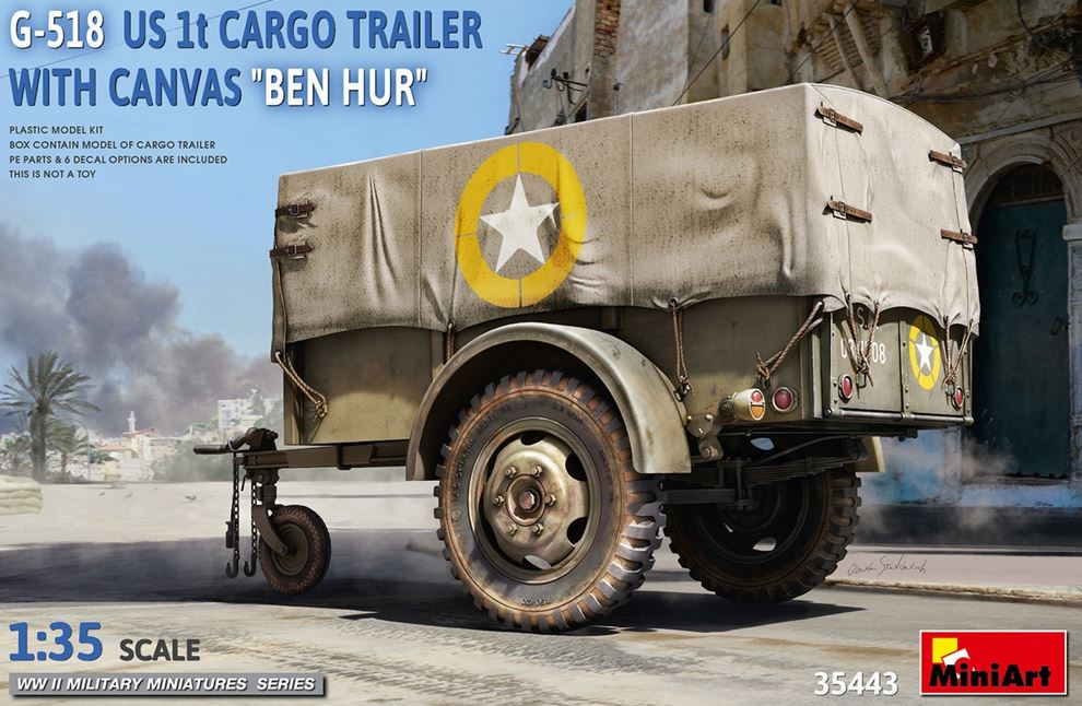 1:35 US 1to. Cargo Trailer Ben Hur