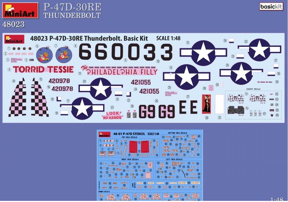 1:48 P-47D-30RE Thunderbolt Basic Kit