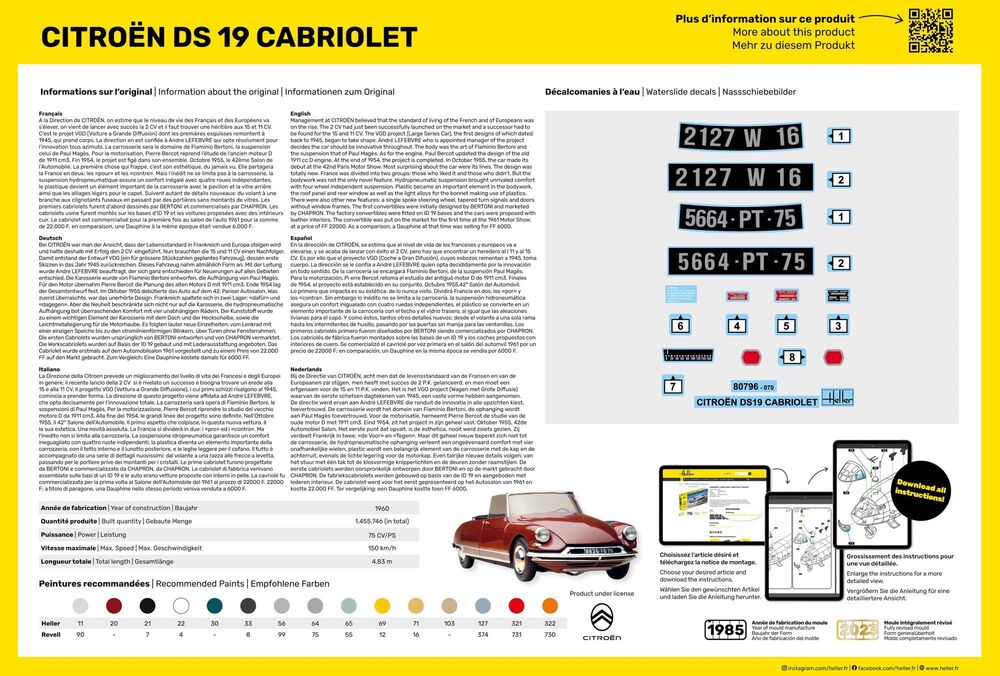 1:16-Citroen DS 19 Cabriolet