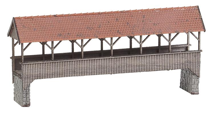 N-Überdachte Fußgängerbrücke, Lasercut