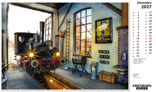 Modellbahnen - Kalender 2027