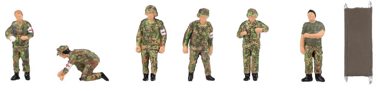 H0-Soldaten im Sanitätsdienst