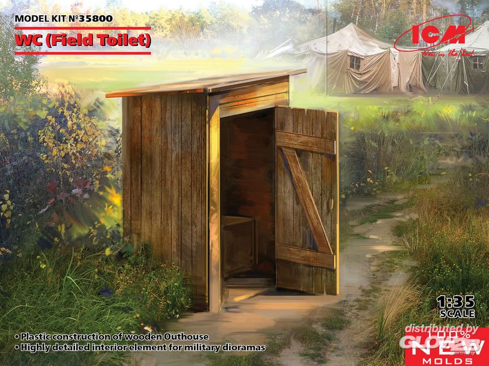 1:35-WC (Field Toilet) (100% new molds)