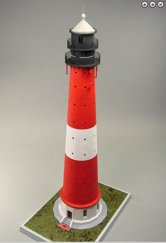 Leuchtturm Pellworm, Laser Kartonbausatz