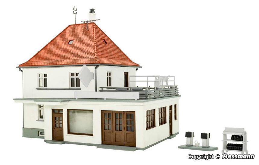 H0 Wohnhaus mit Werkstatt