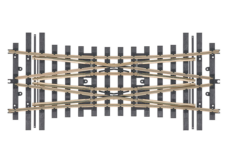 Doppelte Kreuzungsweiche  R15° R=1.394