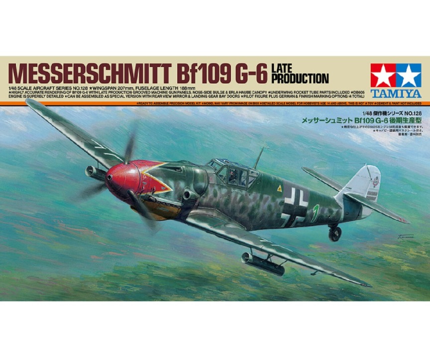 1:48 Deutsche Bf 109 G-6 Ausführung spät