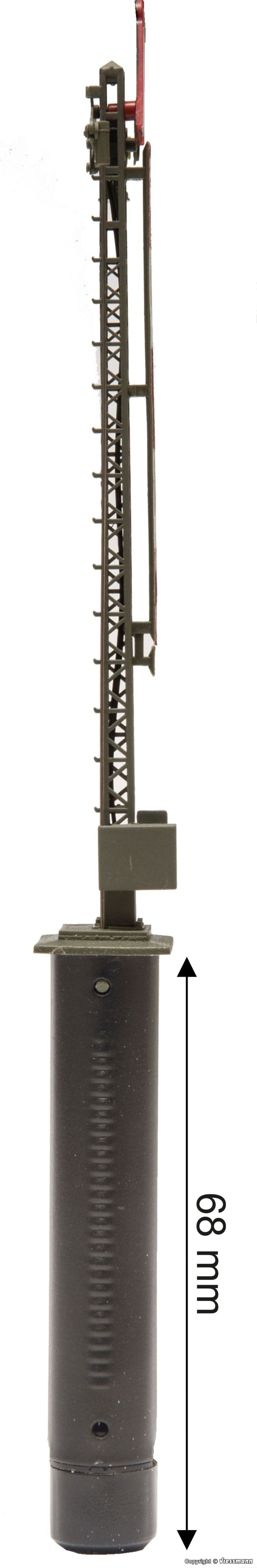 H0-Form-Hauptsignal, einflügelig
