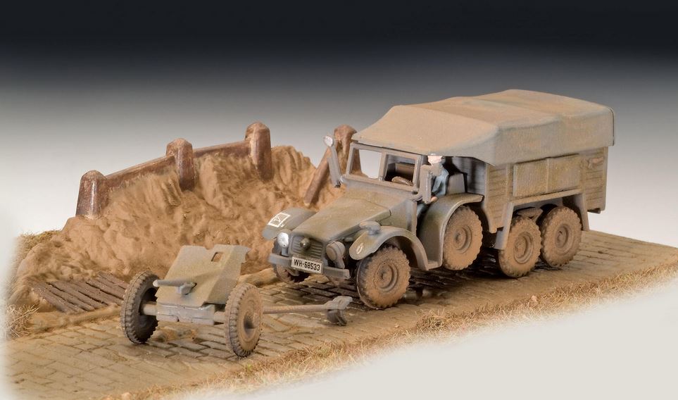 1:76-Krupp Protze KFZ 69 with 3,7cm Pak