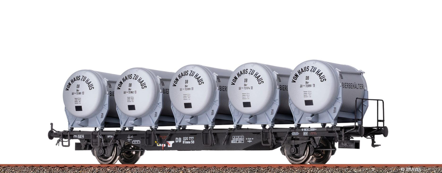 H0-Güterwagen BTmms 58 DB, Ep.III