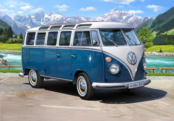 1:16-VW Typ 2 T1 Samba Bus