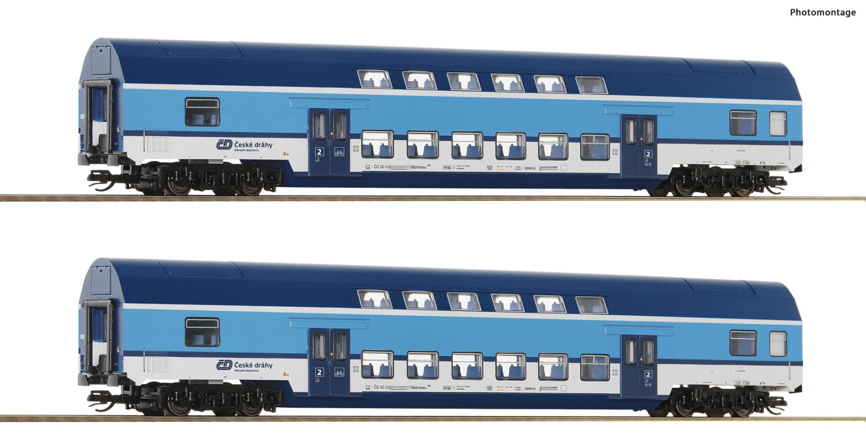 2-tlg. Set: Doppelstockwagen, CD, Ep.IV