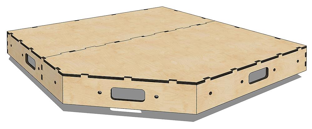 Anlagenunterbau-Ecke, 0,75 m x 0,75 m