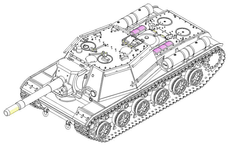 1/72 SU-152, Späte Ausführung
