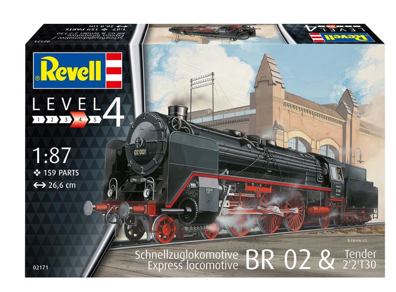 1:87-Schnellzuglokomotive BR 02 & Tender