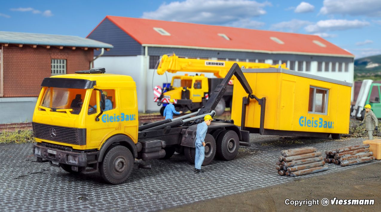 H0 MB LP Wechsellader mit Bürocontainer