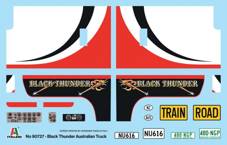 1:24 BLACK THUNDER Australian-Truck