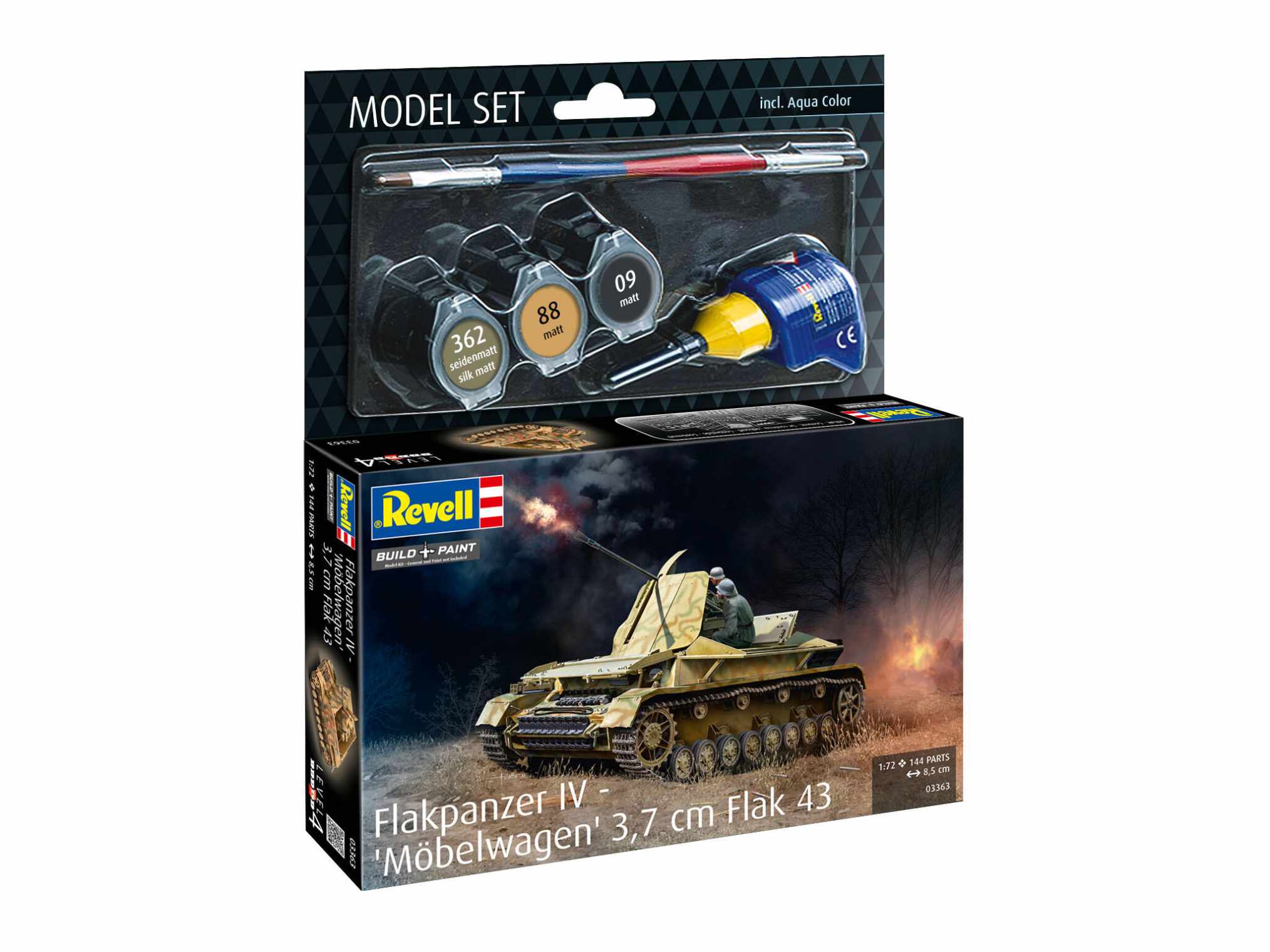 1:72-Model Set Flakpanzer IV, Möbelwagen