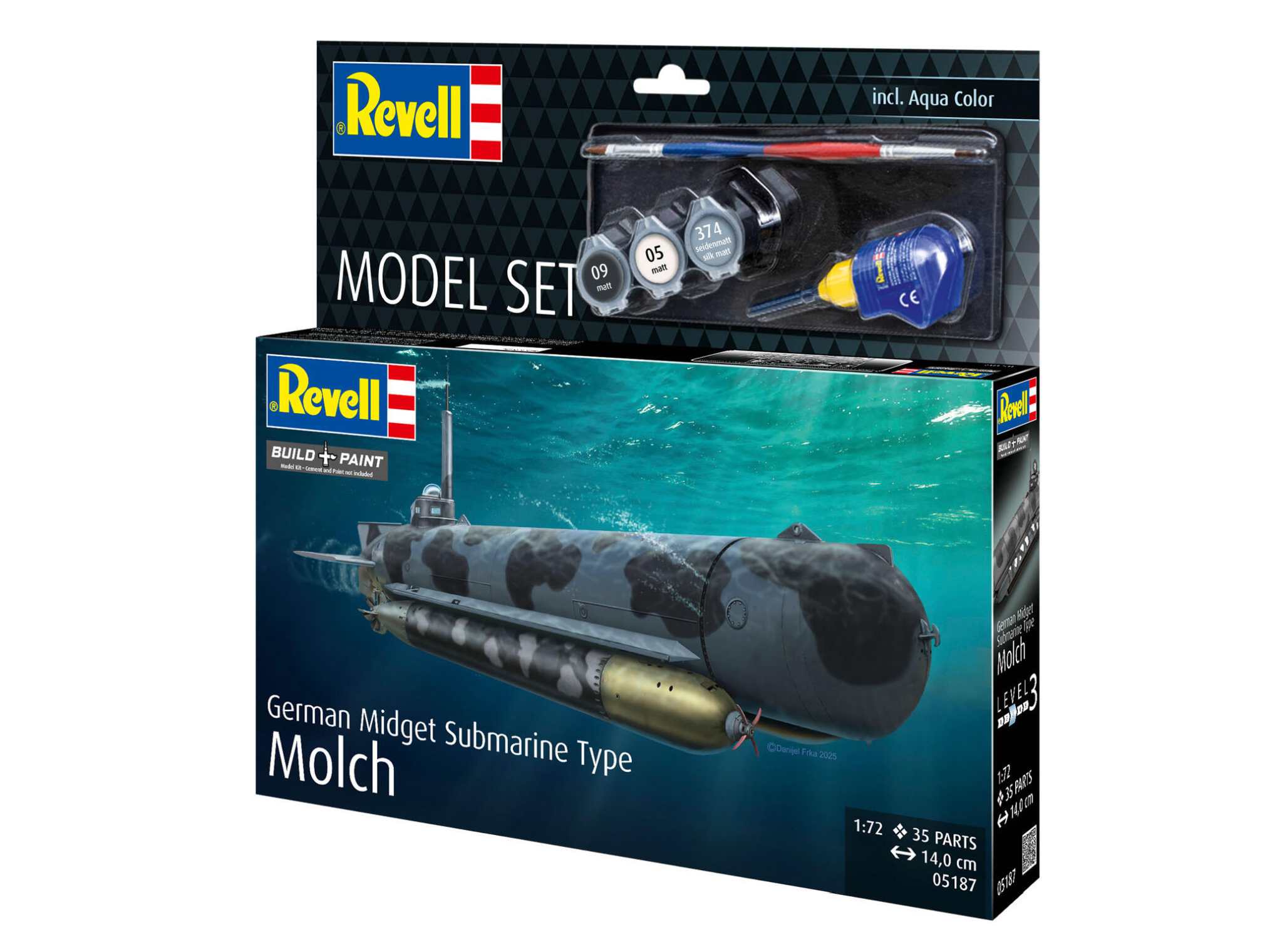 1:72-Model Set German Midget Submarine