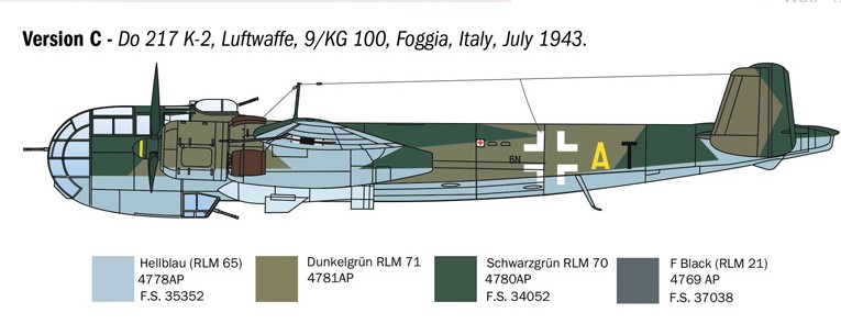 1:72 DO 217 K-1/K-2 with FRITZ X