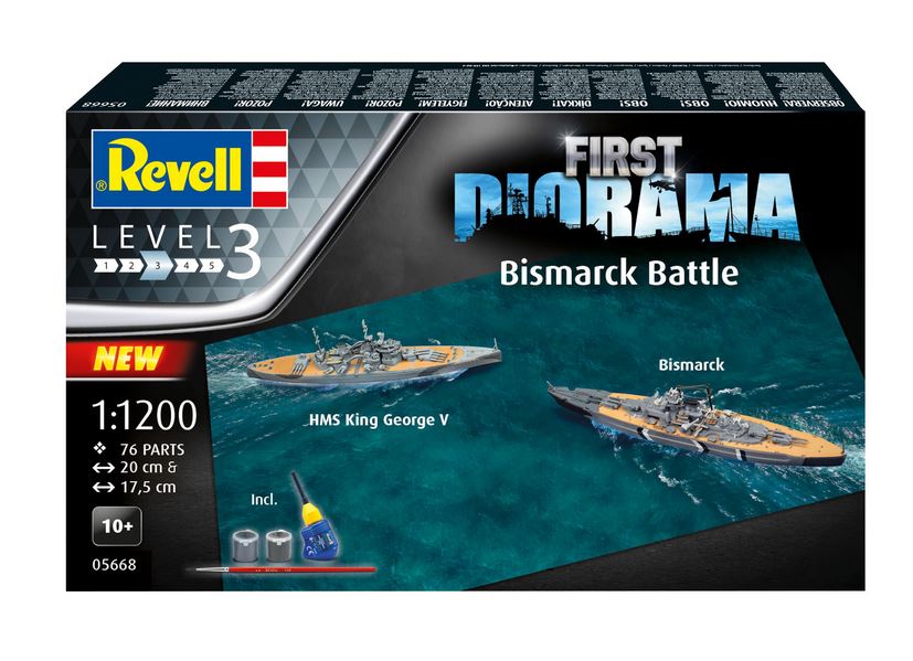 1:1200-First Diorama Set - Bismarck