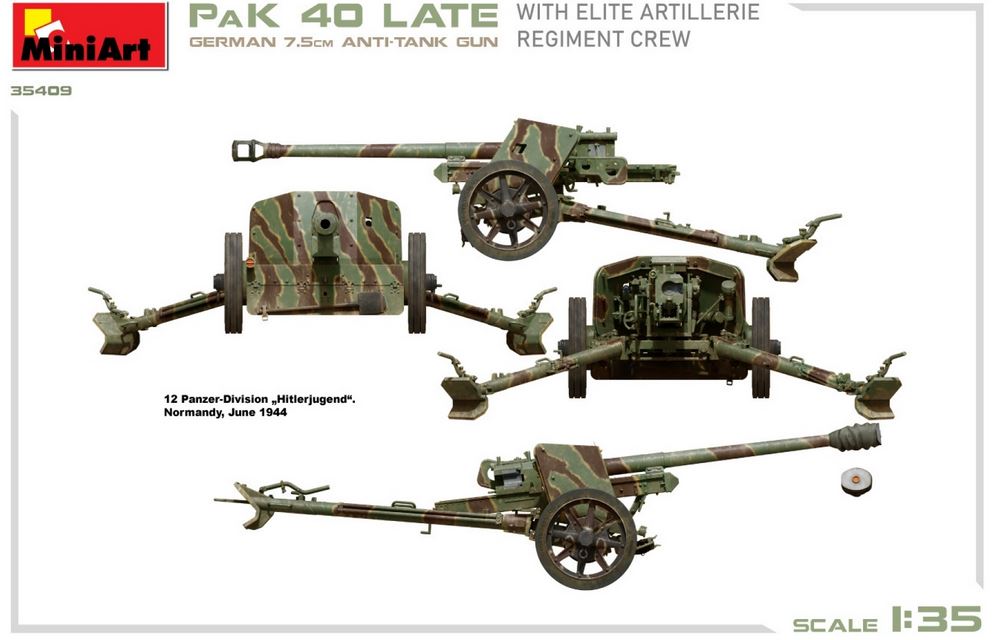 1:35 Deutsche 7,5cm PaK 40 mit Crew (4)