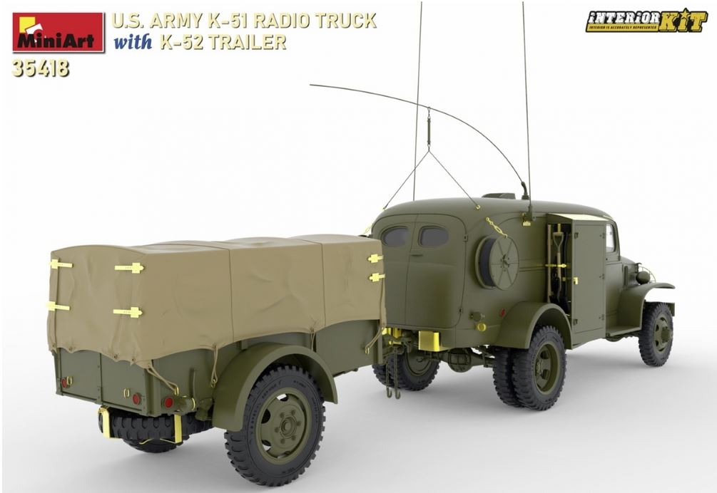 1:35 US Funkwagen K-51 mit Anhänger K-52