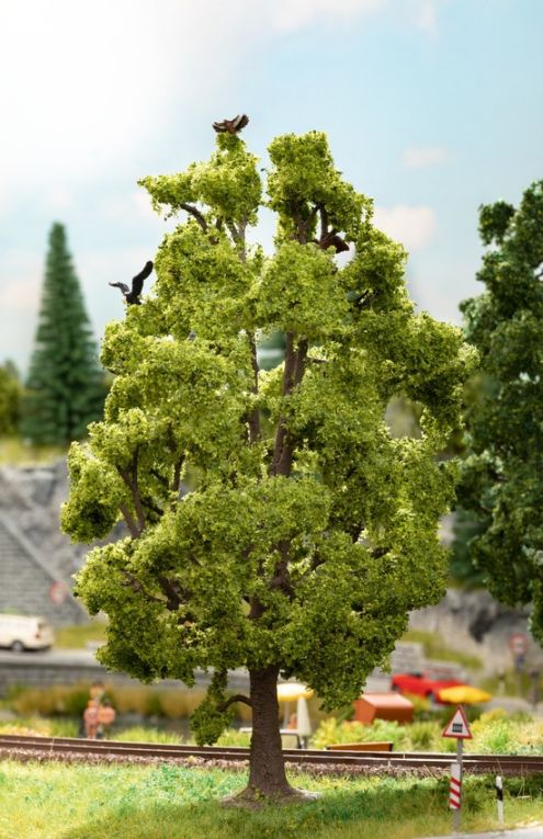 0/H0-Baum mit Vogelzwitschern, 18,5 cm