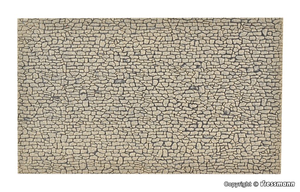 H0-Mauerplatte Bruchstein, L 28xB 16,3cm