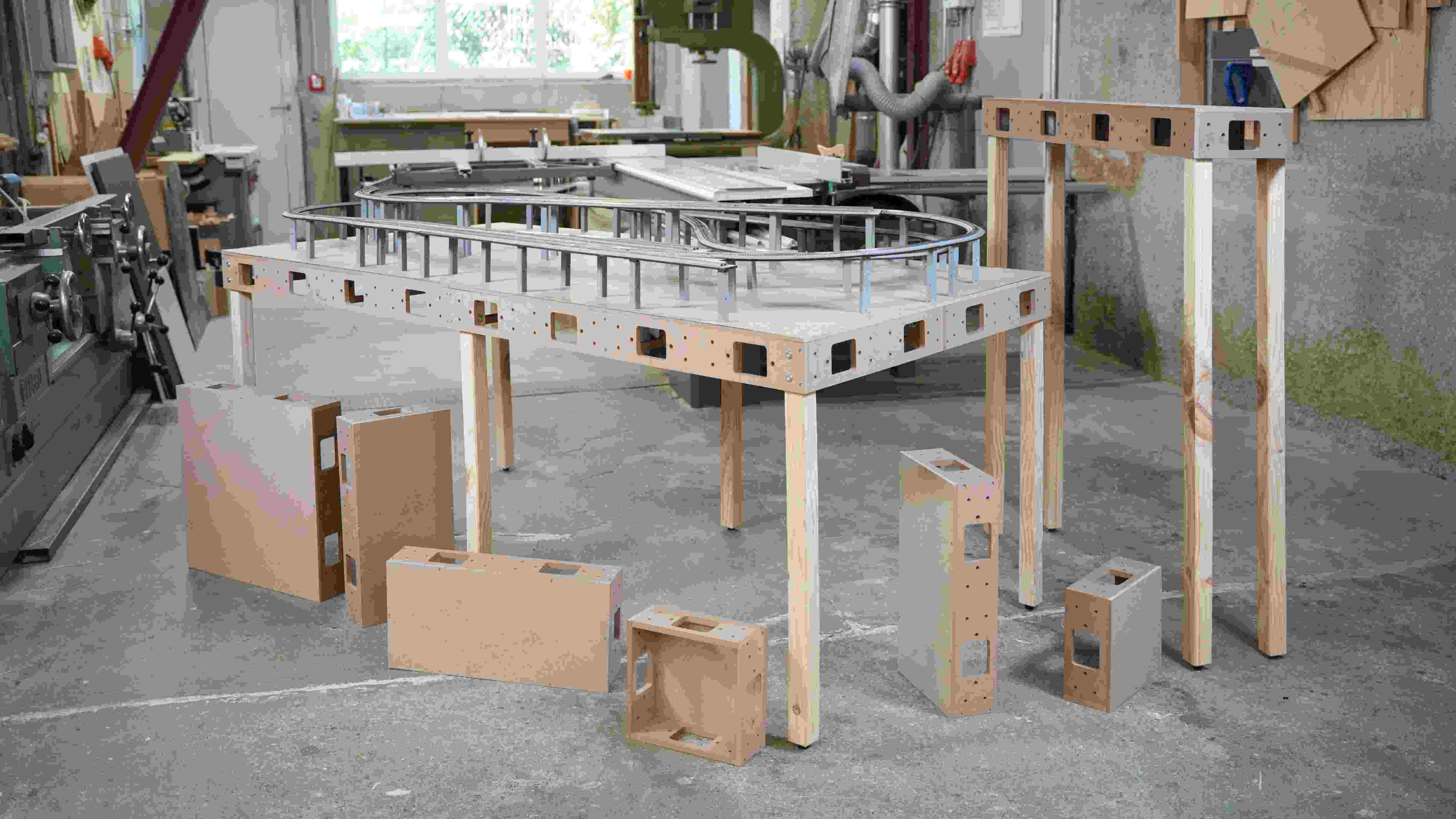 easy TRACK Unterbau-Tischbeine, lang