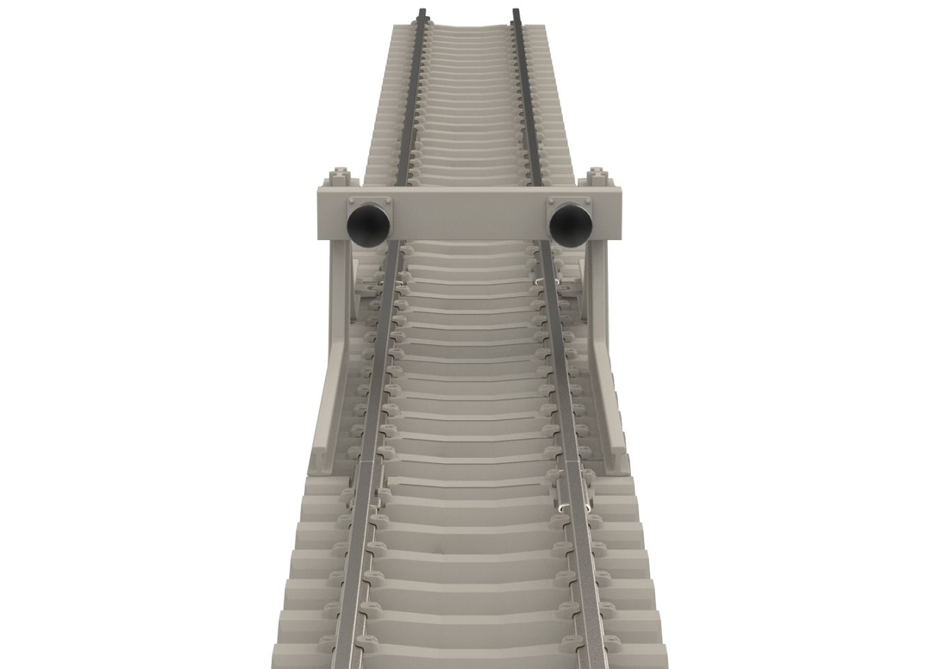 Gerades Gleis mit Betonschwelle 17,2 mm