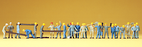 Gleisbauarbeiter. 24 Figuren