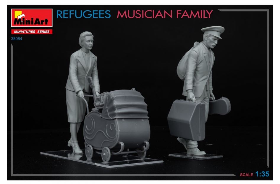 1:35 Figuren-Set Reisende Musikerfamilie