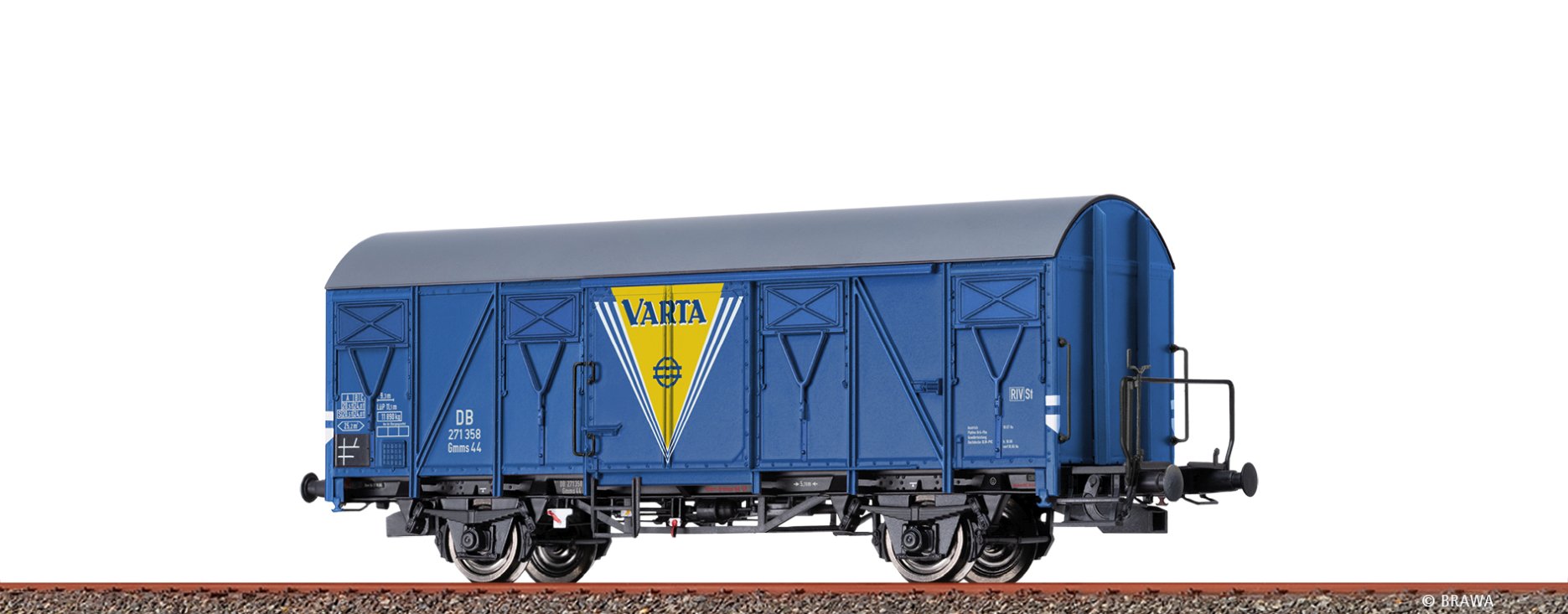 H0-Güterwagen Gmms 44 DB, Ep.III Varta