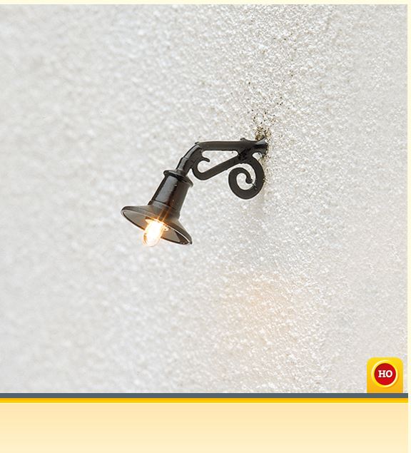 H0-Wandlampe für BWS, Fabriken etc.