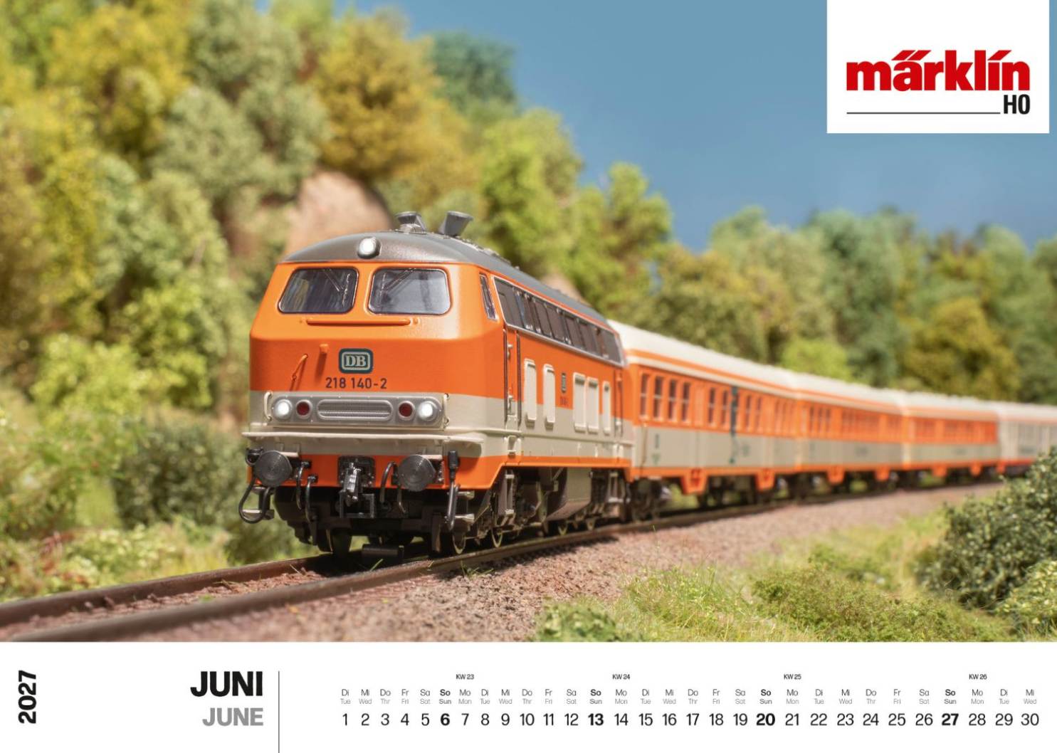Wandkalender Märklin/Trix 2027