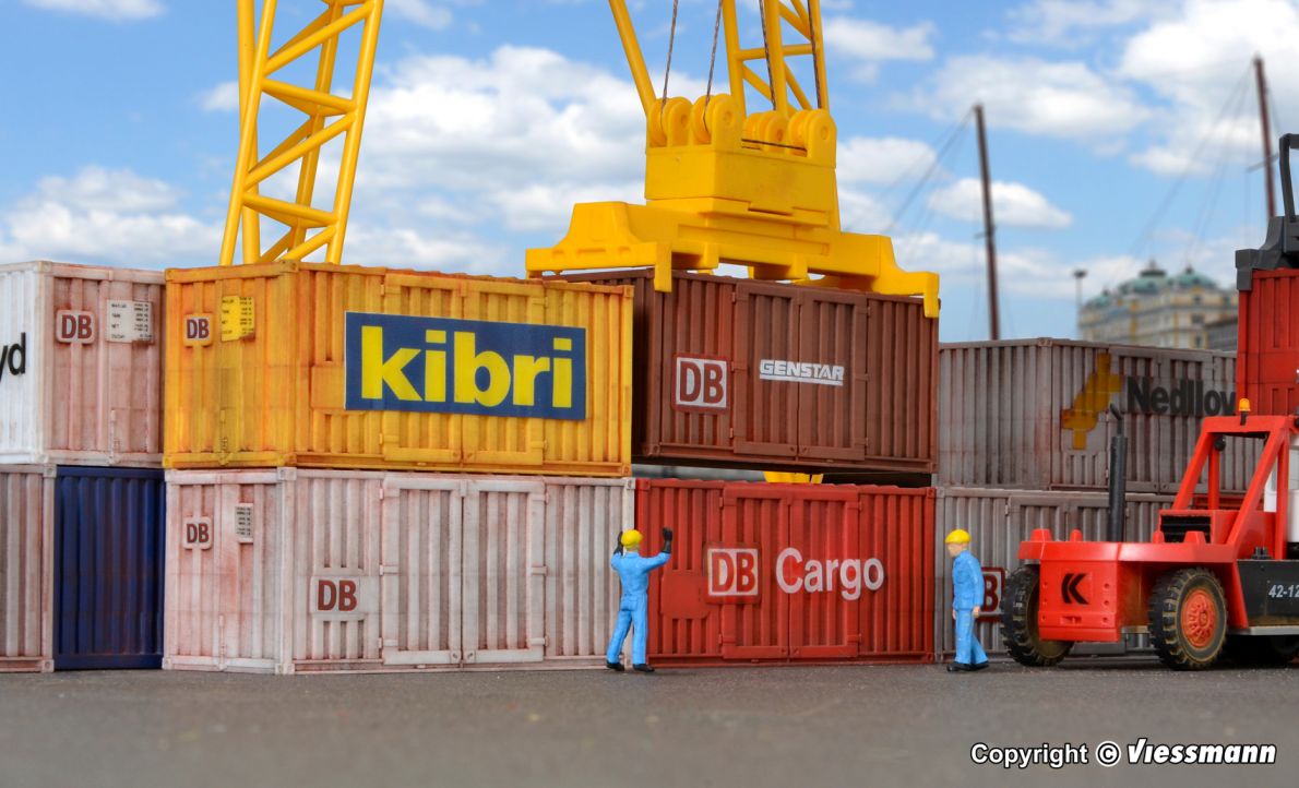 H0-20-Fuß-Container, 8 Stück