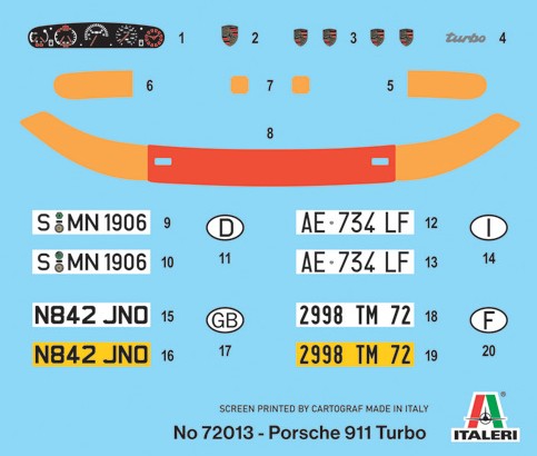 1:24 Porsche 911 Turbo Modell-Set