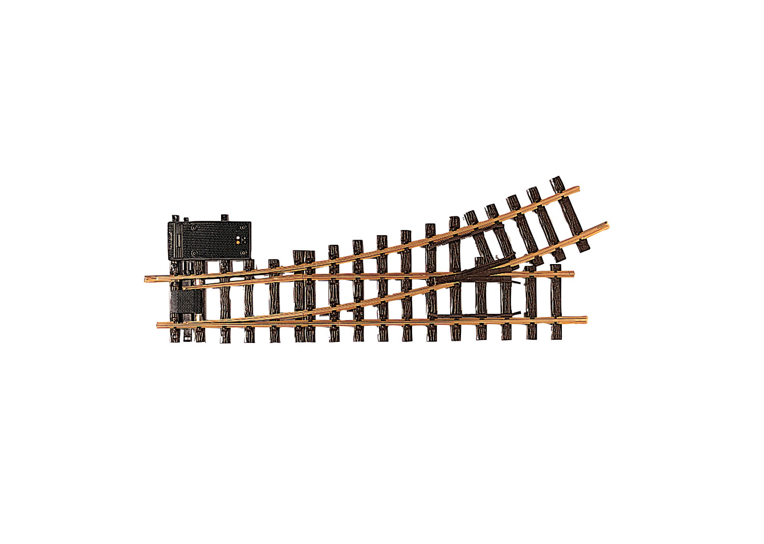 Elektrische Weiche, links, R3, 22,5°