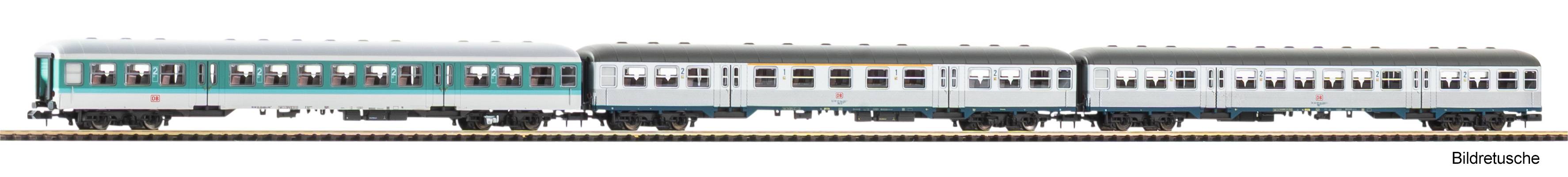N-3er Set Personenwagen Silberling