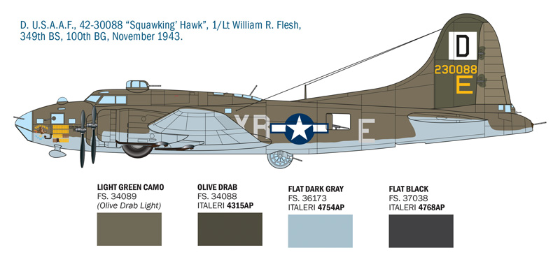 1:72 US B-17F Flying Fortress