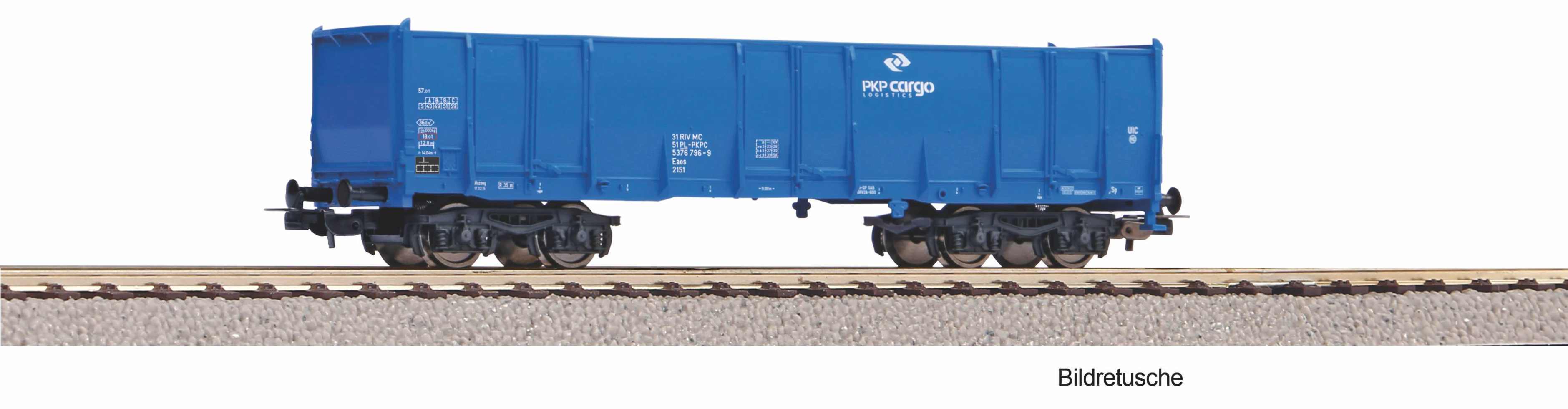 Hochbordwagen Eaos PKP Cargo Ep.VI, blau