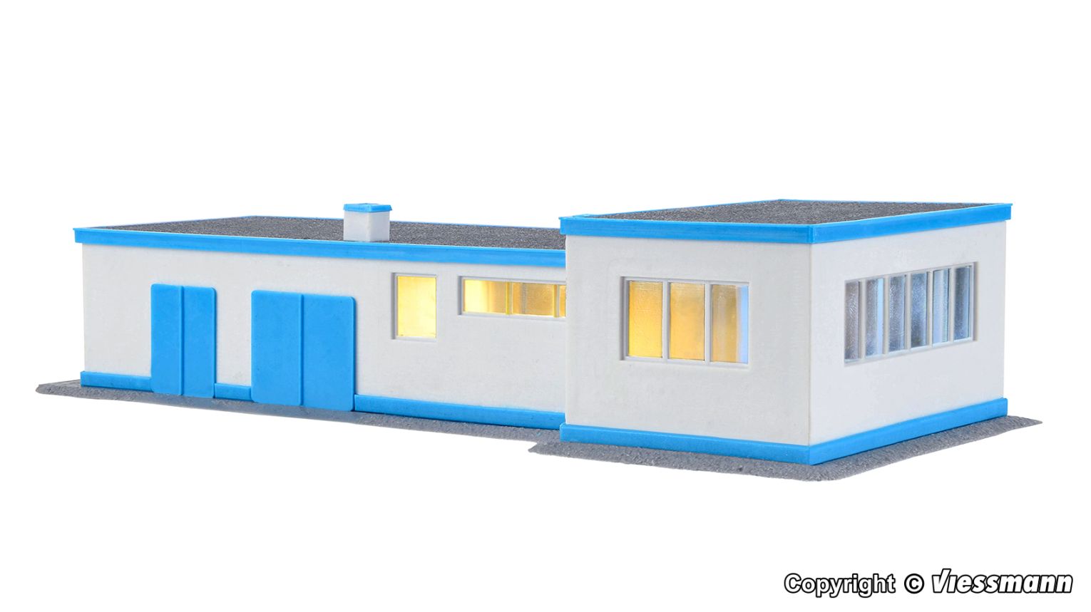 H0-ARAL Tankstelle mit LED-Beleuchtung